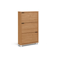 Baxton Studio Fp-3Oush-Maple Simms Maple Modern Shoe Cabinet